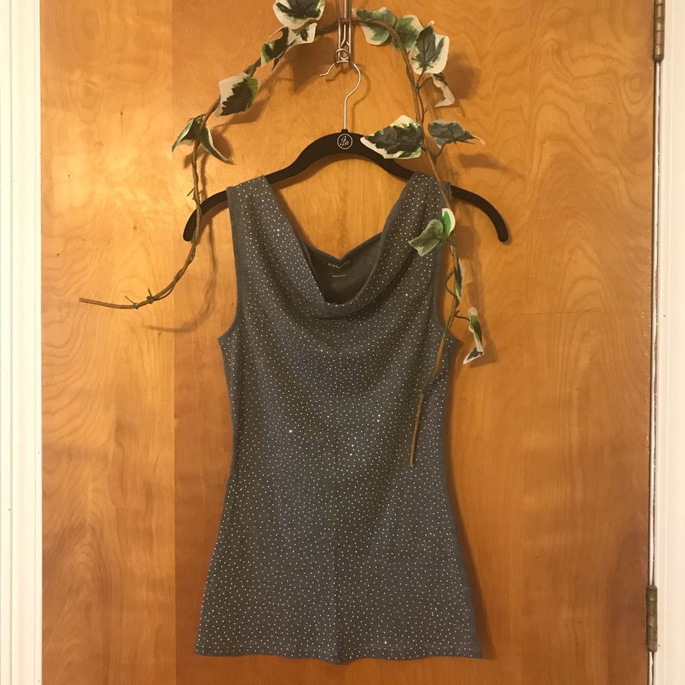Express Sleeveless Sequin Top Size M